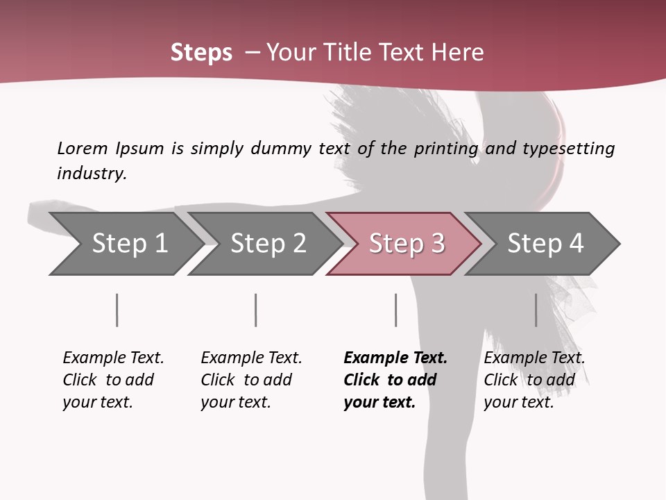 People Tutu Girl PowerPoint Template