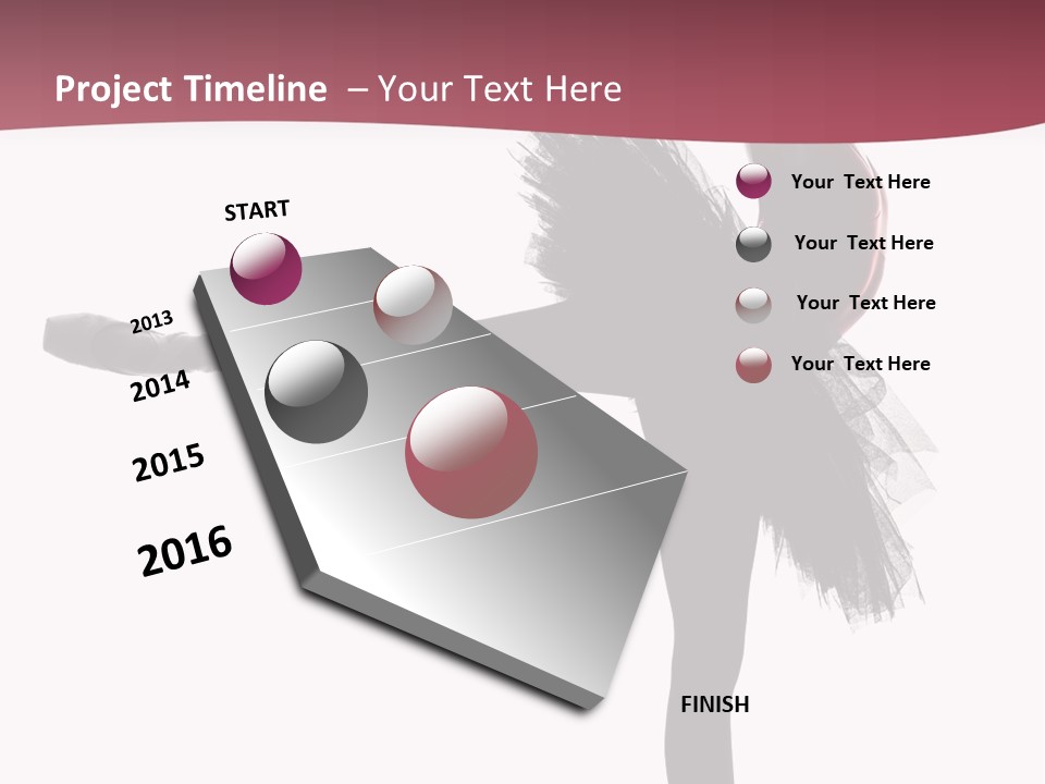 People Tutu Girl PowerPoint Template