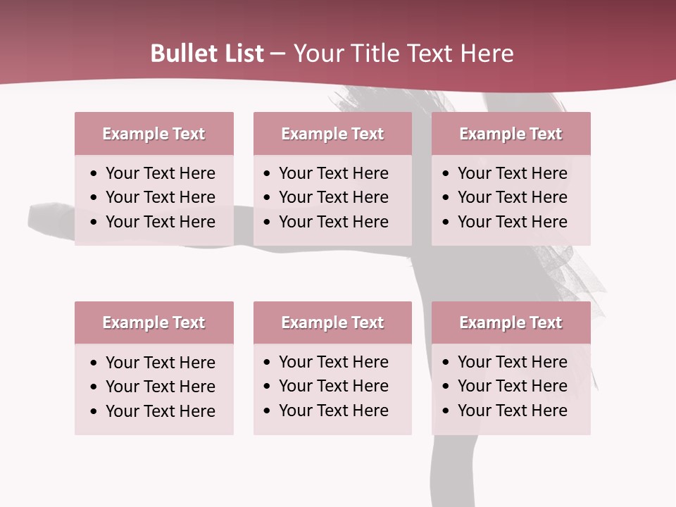 People Tutu Girl PowerPoint Template