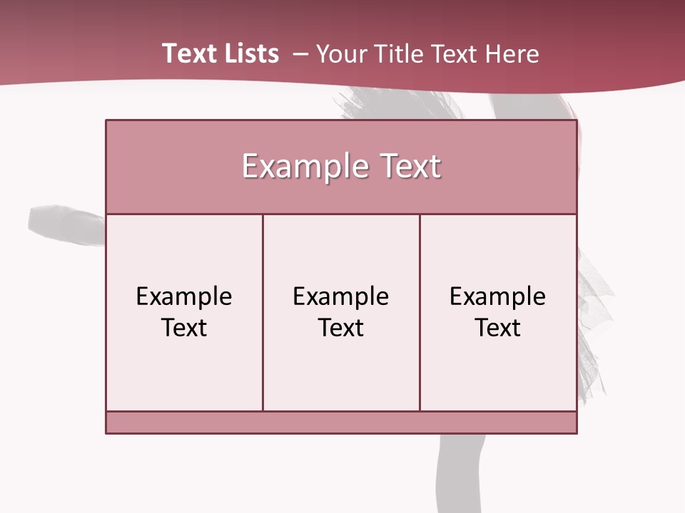 People Tutu Girl PowerPoint Template