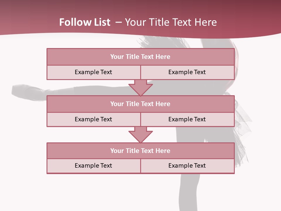 People Tutu Girl PowerPoint Template