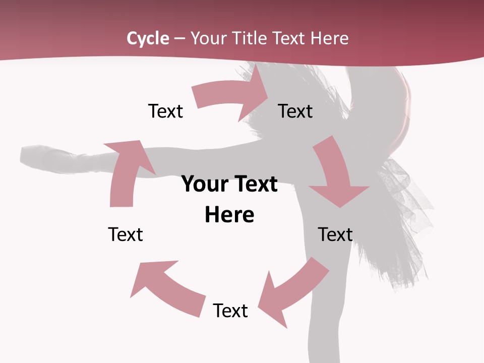 People Tutu Girl PowerPoint Template
