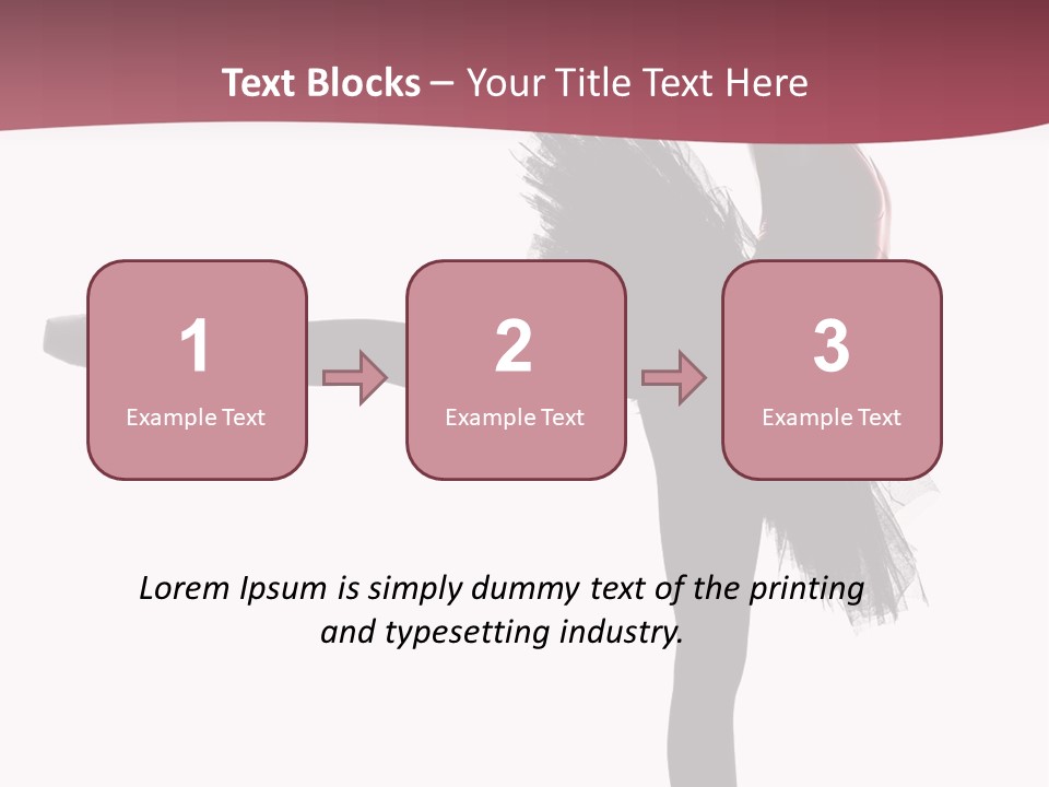 People Tutu Girl PowerPoint Template