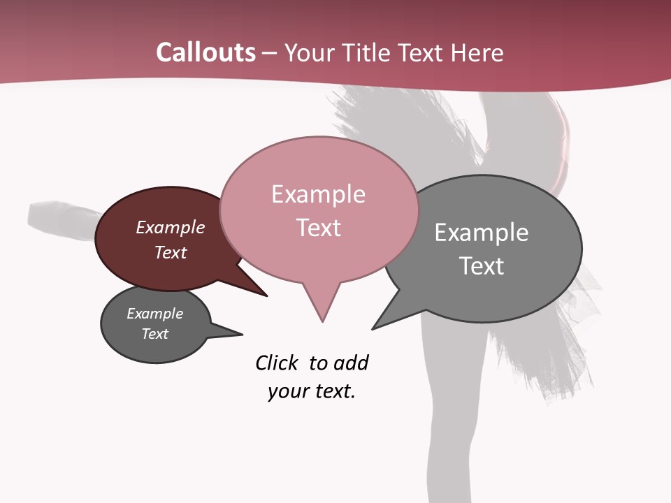 People Tutu Girl PowerPoint Template