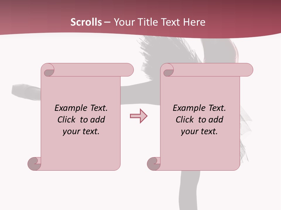 People Tutu Girl PowerPoint Template