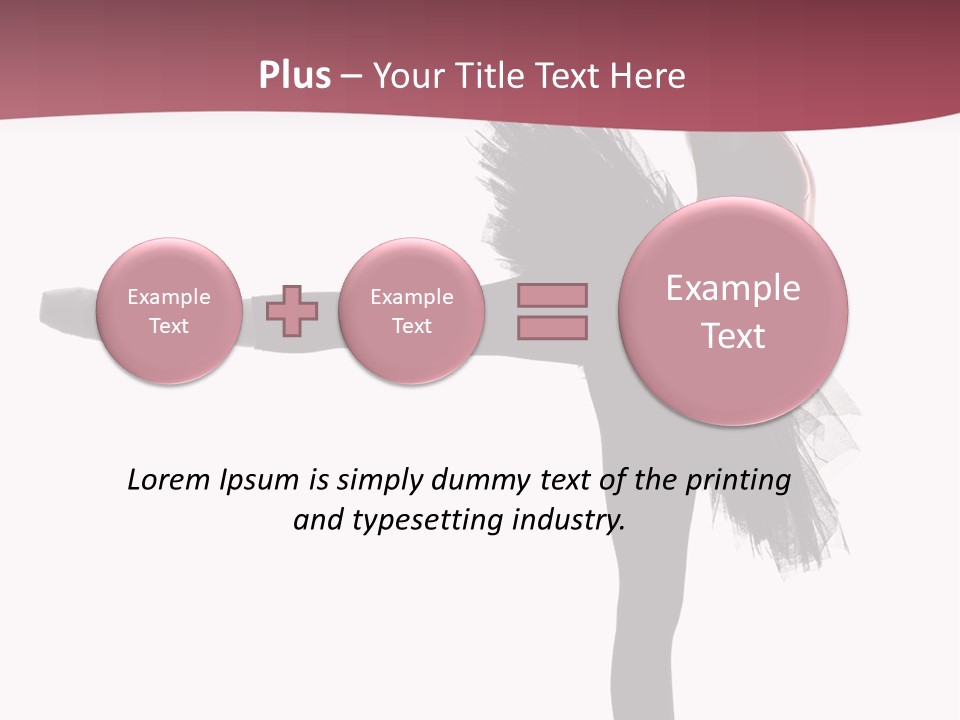 People Tutu Girl PowerPoint Template