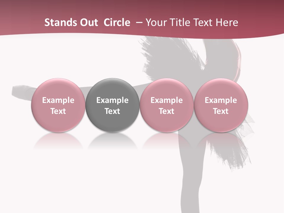 People Tutu Girl PowerPoint Template