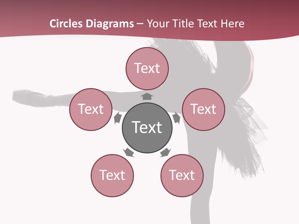 People Tutu Girl PowerPoint Template