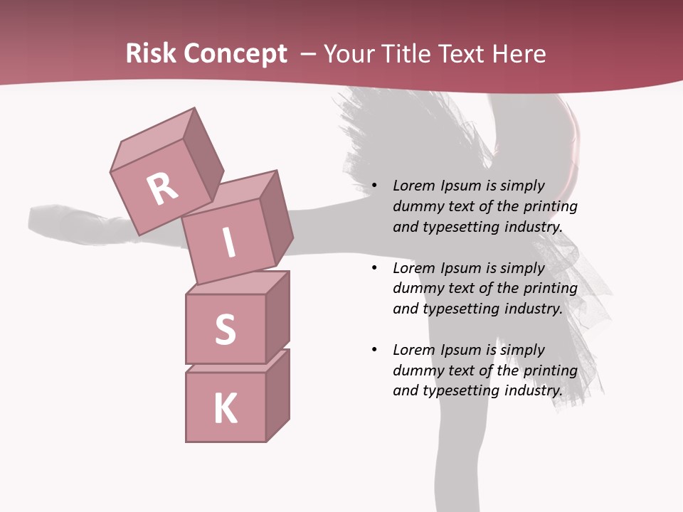 People Tutu Girl PowerPoint Template