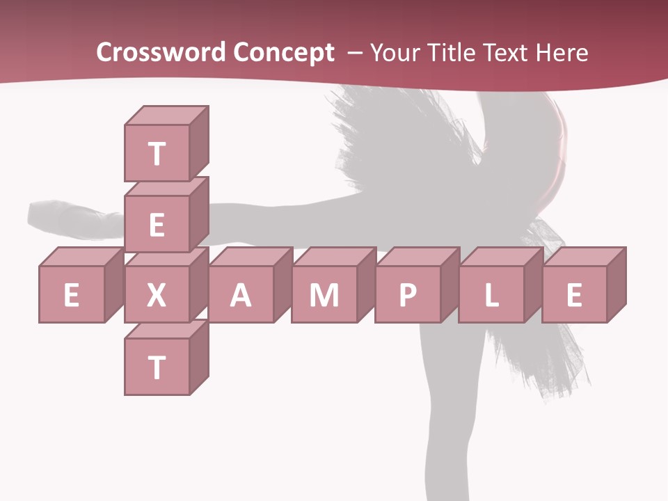 People Tutu Girl PowerPoint Template