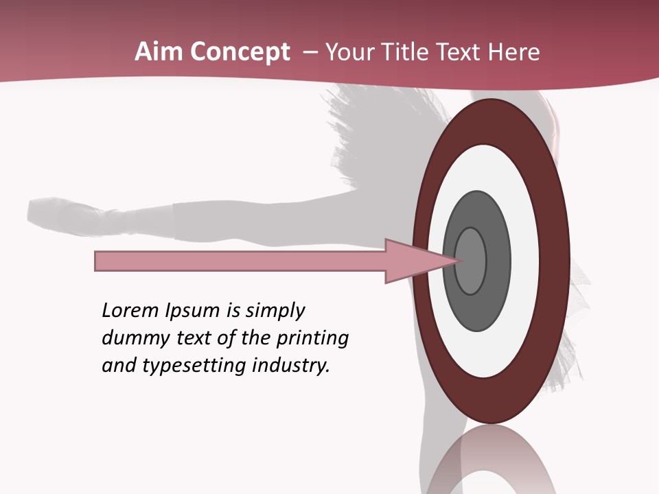 People Tutu Girl PowerPoint Template