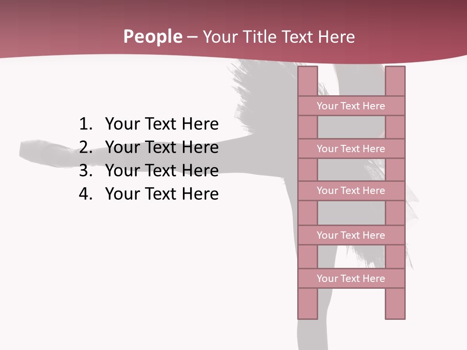 People Tutu Girl PowerPoint Template