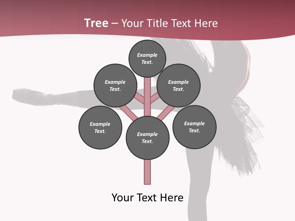 People Tutu Girl PowerPoint Template