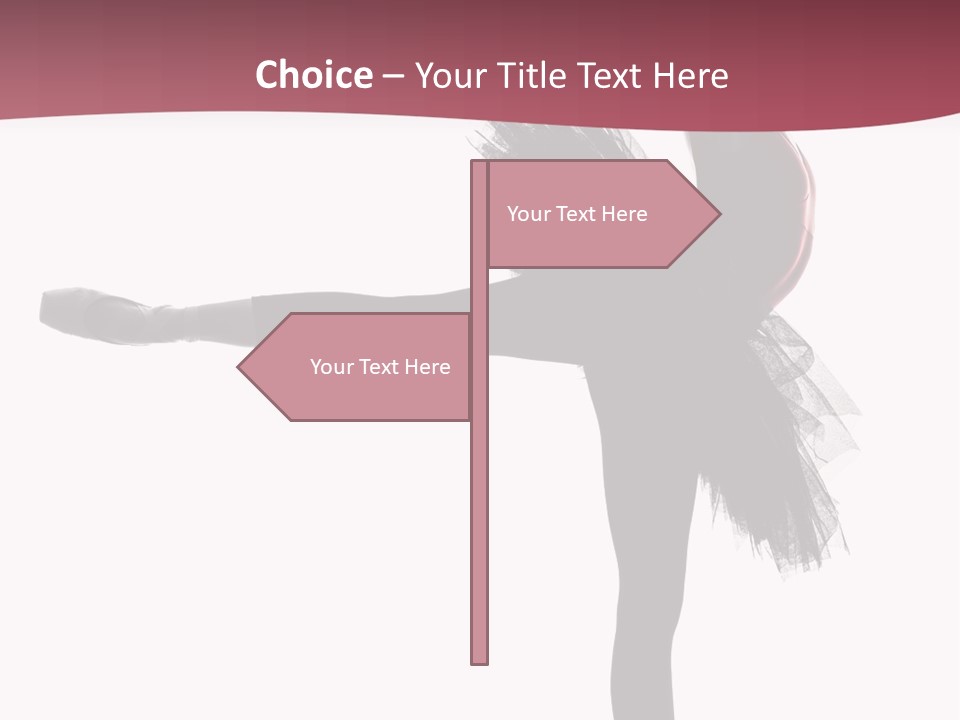 People Tutu Girl PowerPoint Template