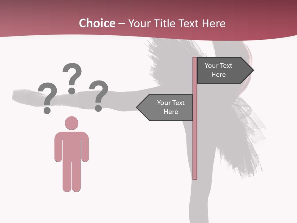 People Tutu Girl PowerPoint Template