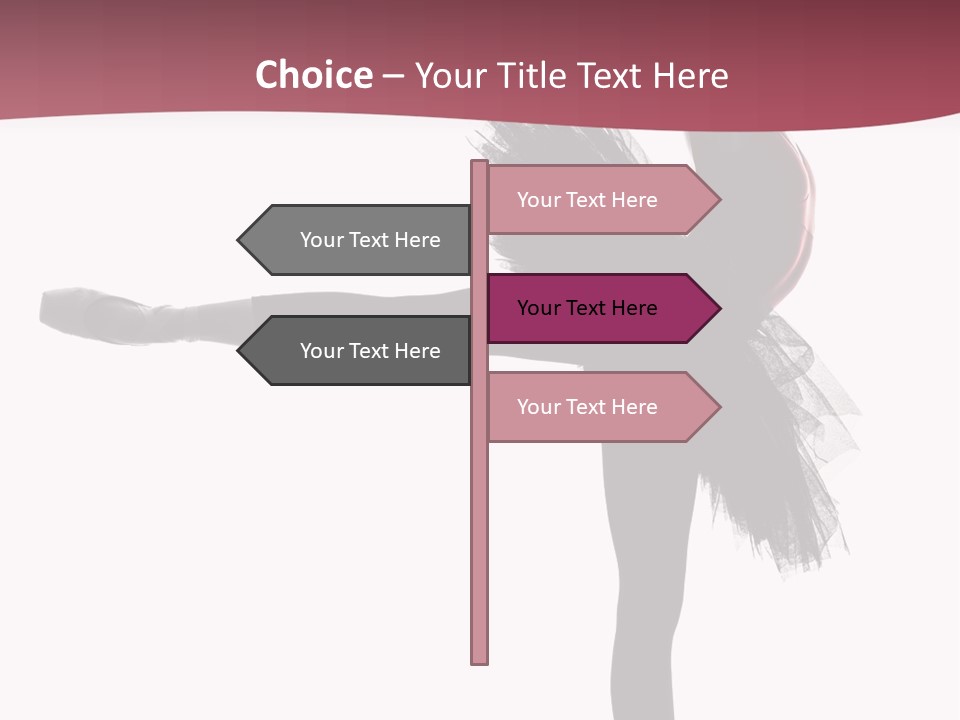 People Tutu Girl PowerPoint Template