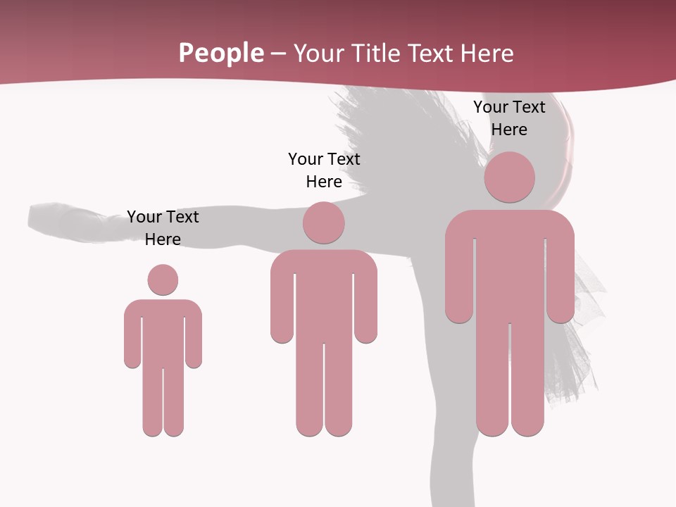 People Tutu Girl PowerPoint Template