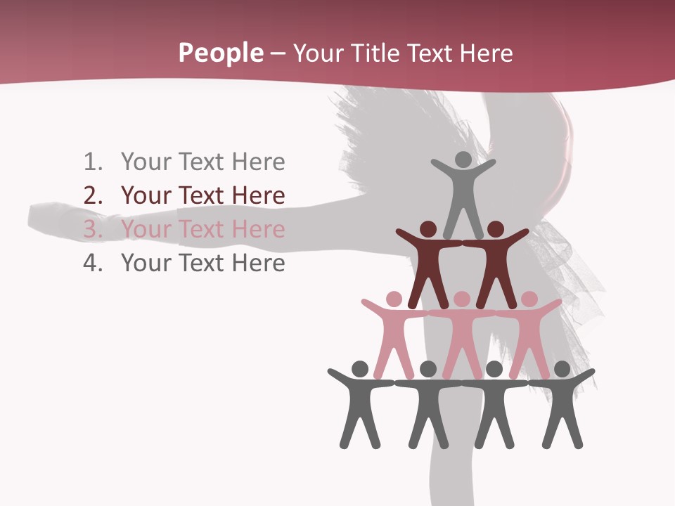 People Tutu Girl PowerPoint Template
