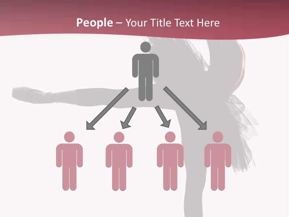 People Tutu Girl PowerPoint Template