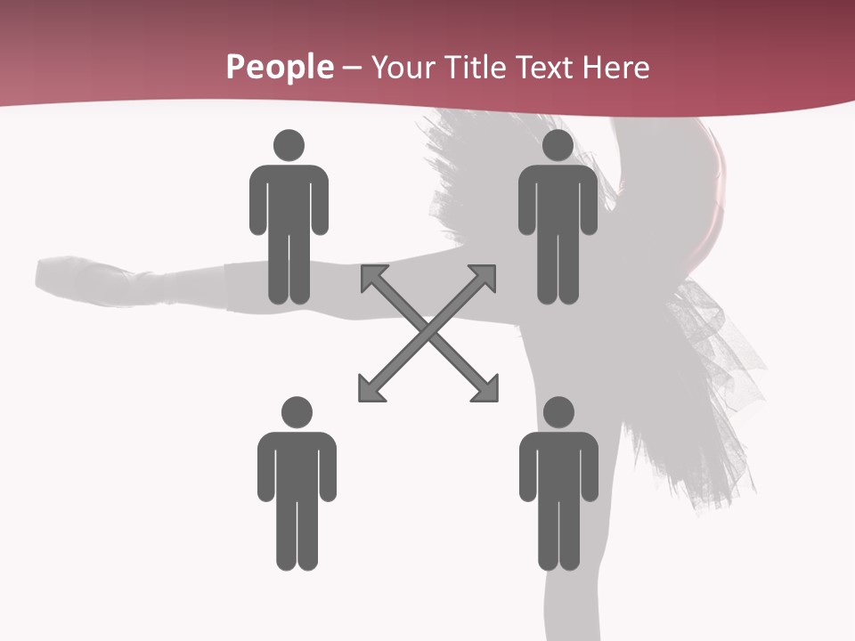 People Tutu Girl PowerPoint Template