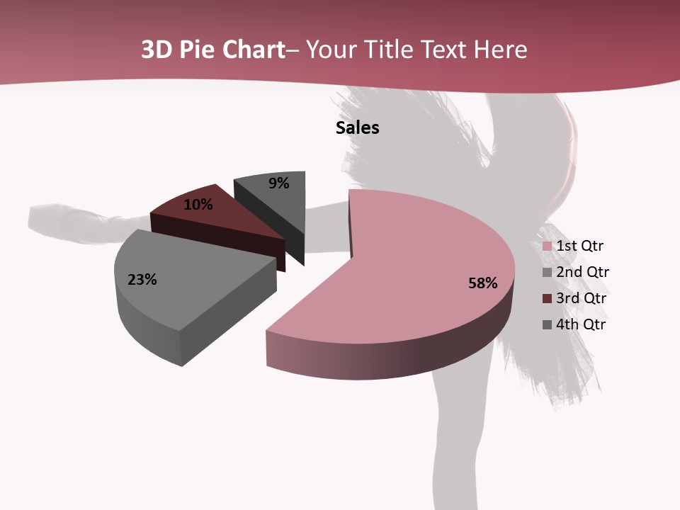 People Tutu Girl PowerPoint Template