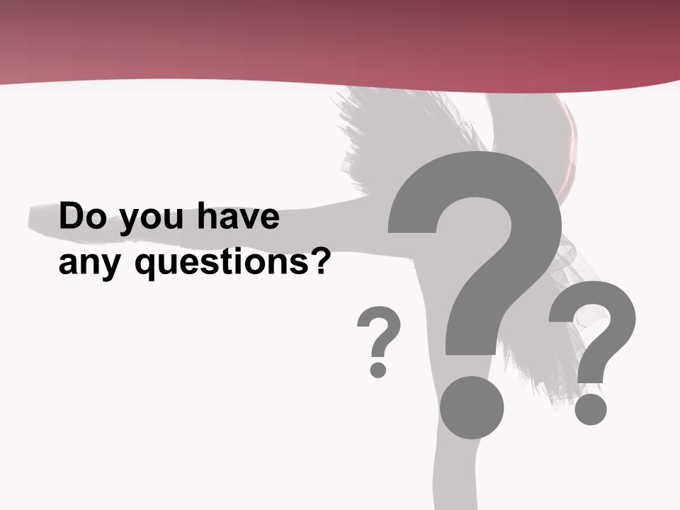 People Tutu Girl PowerPoint Template