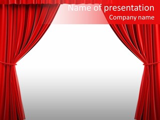 Textile Theater Entrance PowerPoint Template