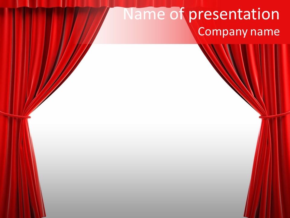 Textile Theater Entrance PowerPoint Template