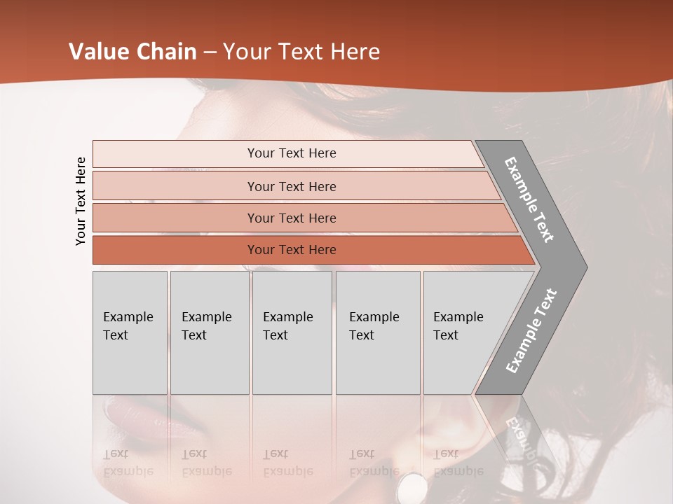 A Beautiful Woman With Makeup On Her Face Powerpoint Template PowerPoint Template