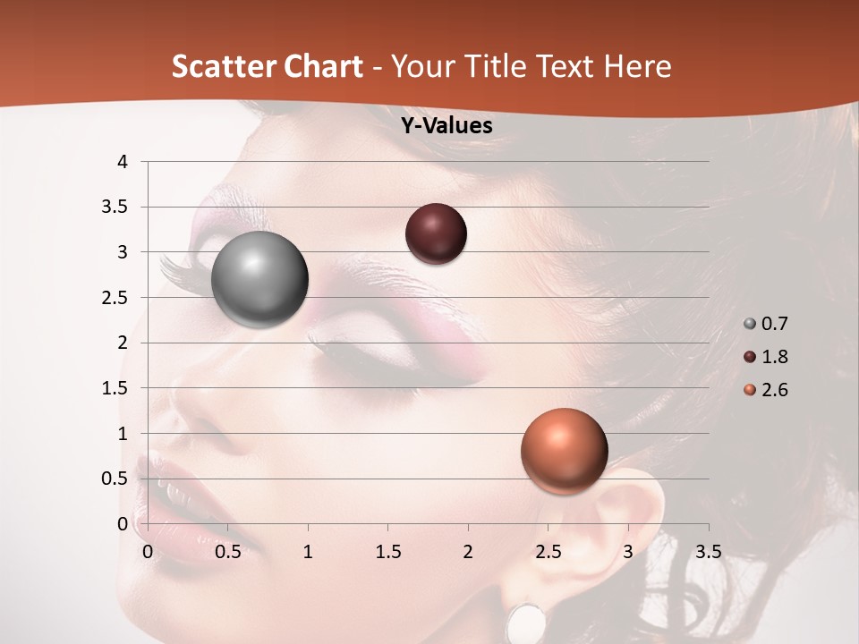 A Beautiful Woman With Makeup On Her Face Powerpoint Template PowerPoint Template