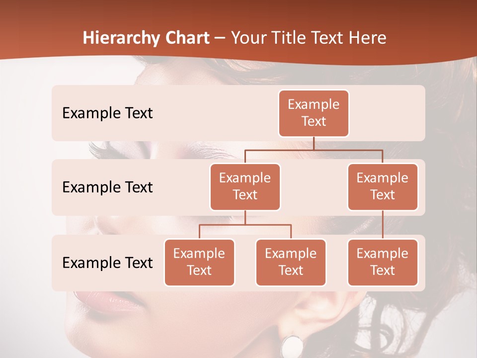 A Beautiful Woman With Makeup On Her Face Powerpoint Template PowerPoint Template