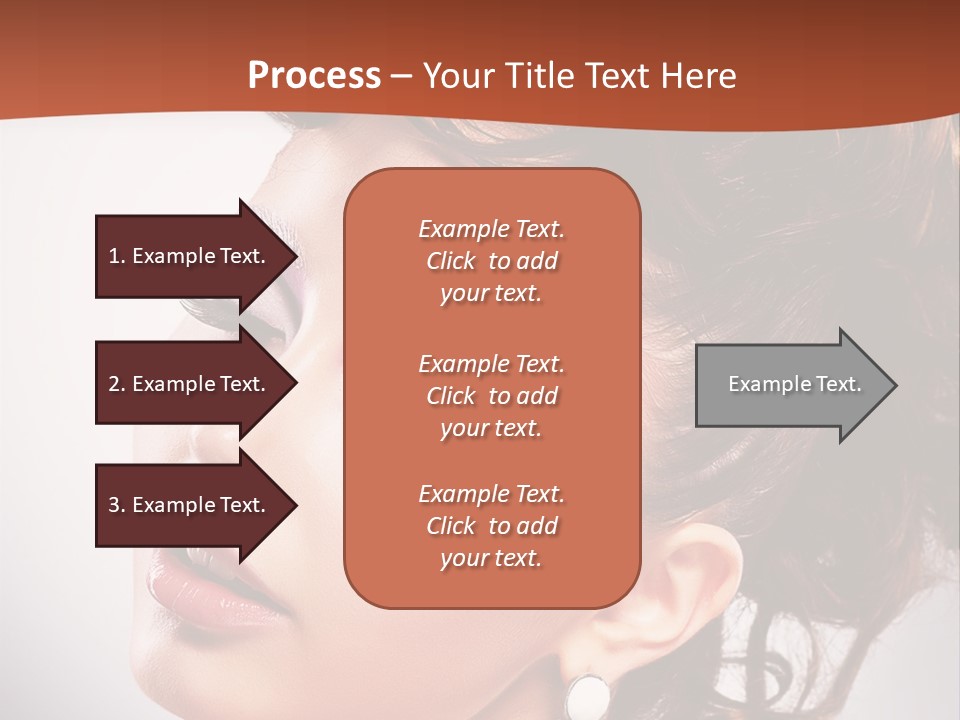 A Beautiful Woman With Makeup On Her Face Powerpoint Template PowerPoint Template
