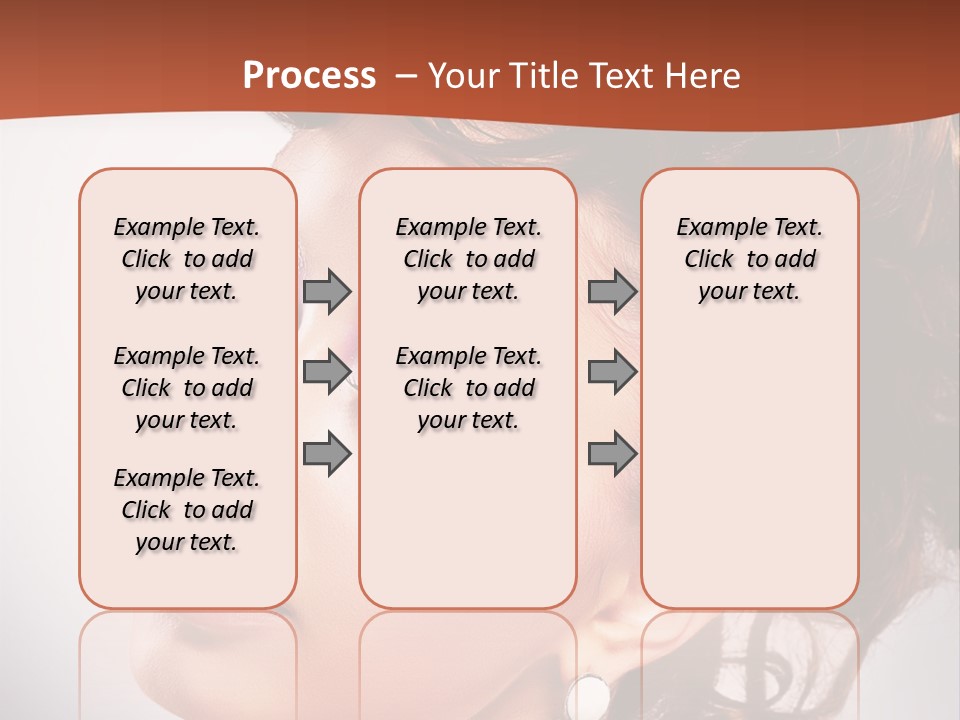 A Beautiful Woman With Makeup On Her Face Powerpoint Template PowerPoint Template