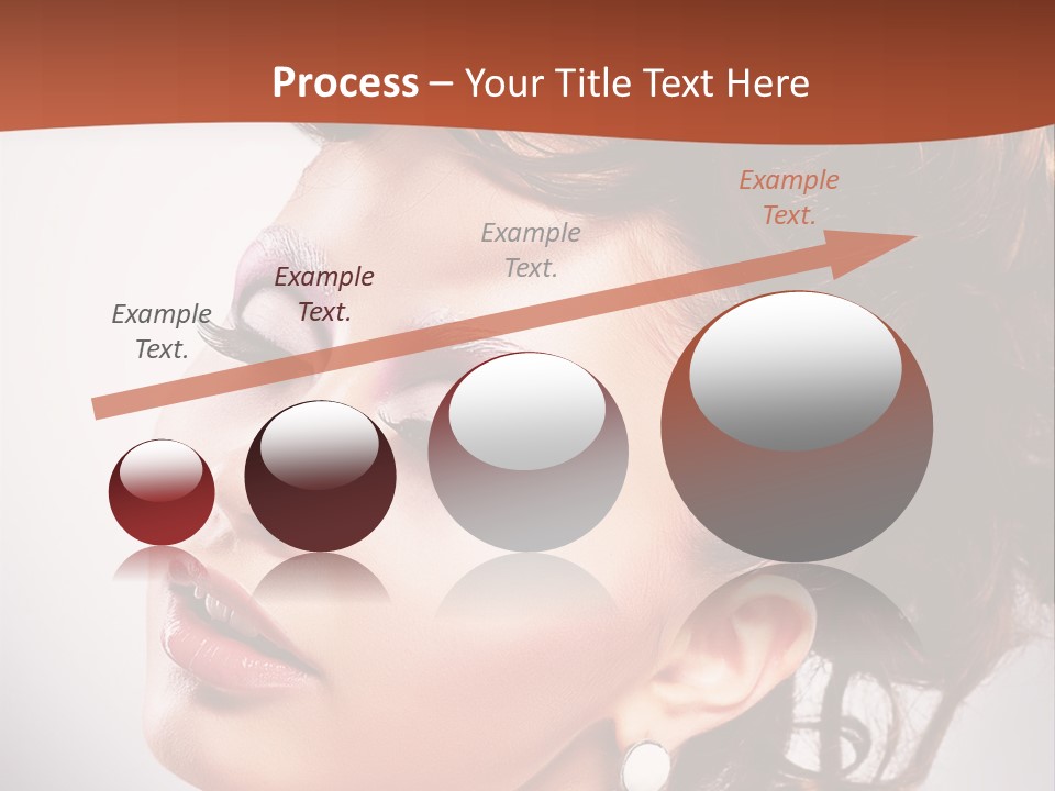 A Beautiful Woman With Makeup On Her Face Powerpoint Template PowerPoint Template
