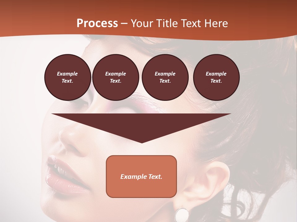 A Beautiful Woman With Makeup On Her Face Powerpoint Template PowerPoint Template