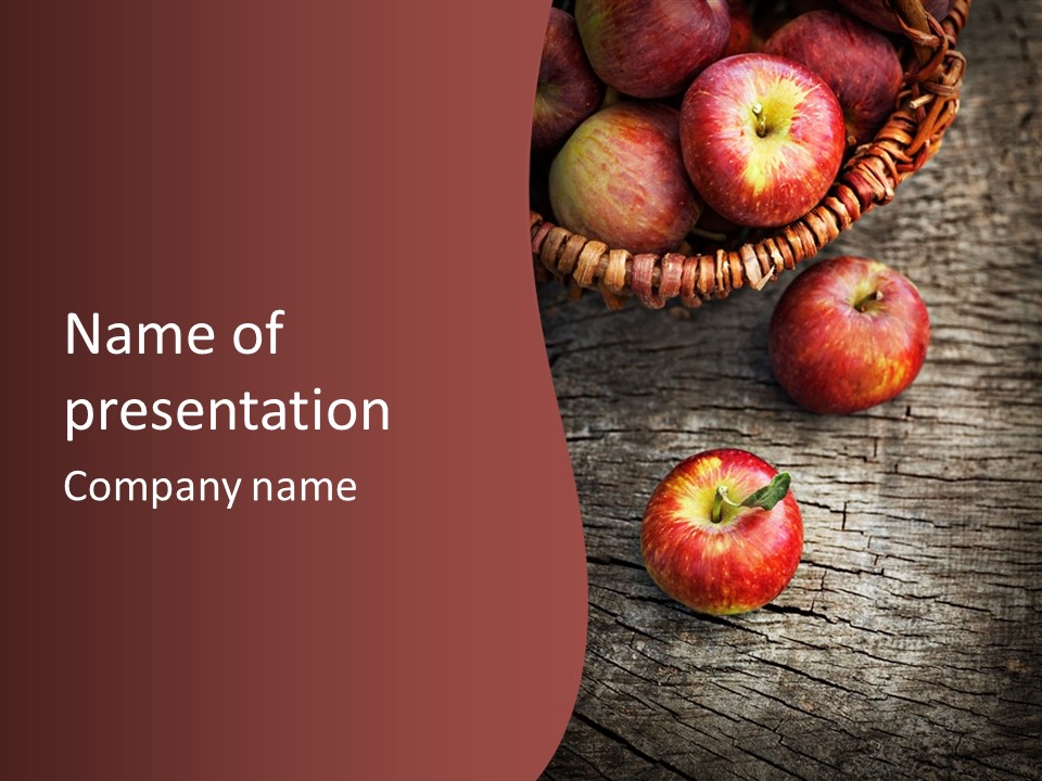 Apples Health Ripe PowerPoint Template