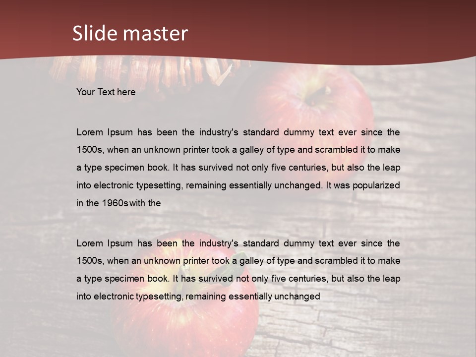 Apples Health Ripe PowerPoint Template