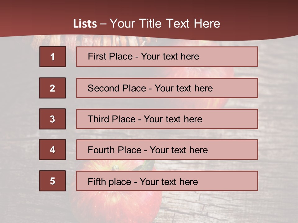 Apples Health Ripe PowerPoint Template
