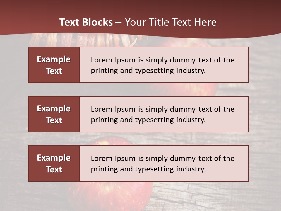 Apples Health Ripe PowerPoint Template
