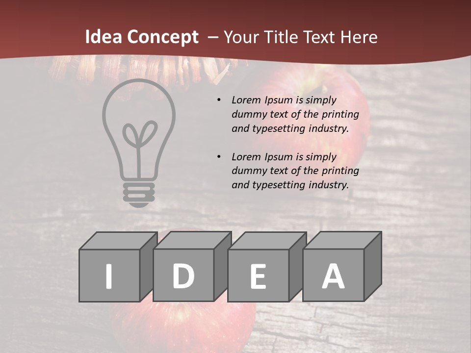 Apples Health Ripe PowerPoint Template