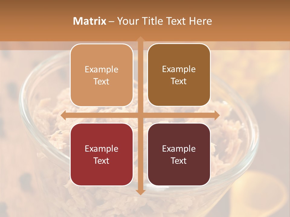 Glass Bowl Cooking Ingredient PowerPoint Template