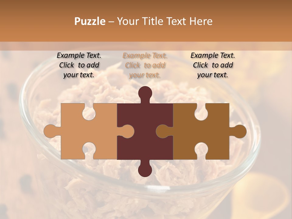 Glass Bowl Cooking Ingredient PowerPoint Template