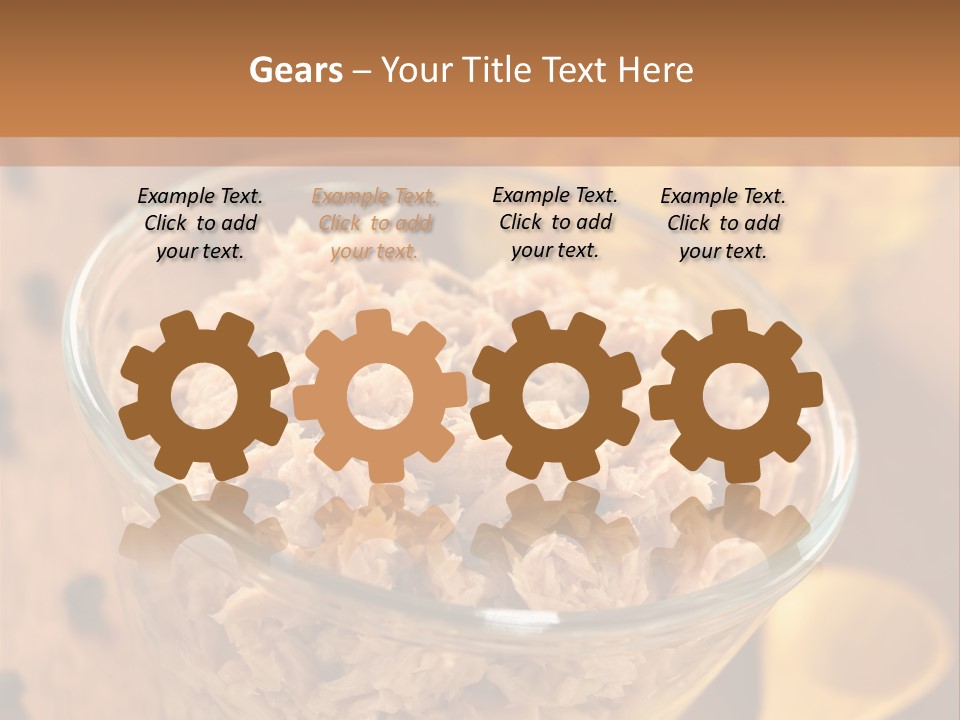 Glass Bowl Cooking Ingredient PowerPoint Template