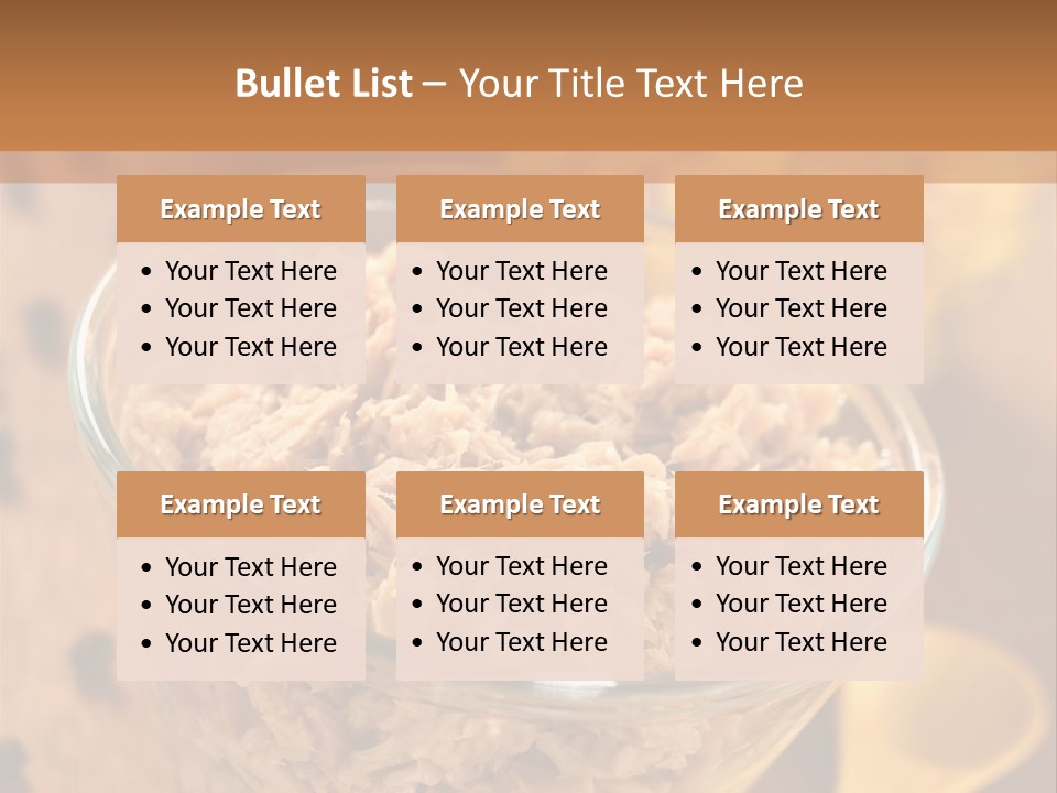 Glass Bowl Cooking Ingredient PowerPoint Template