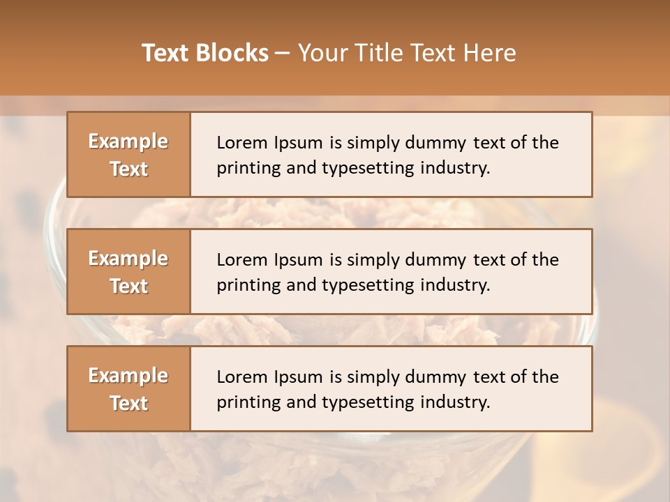 Glass Bowl Cooking Ingredient PowerPoint Template