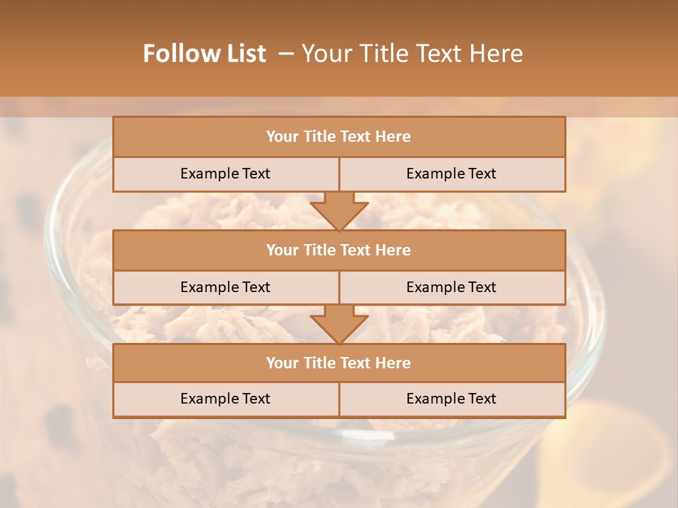 Glass Bowl Cooking Ingredient PowerPoint Template