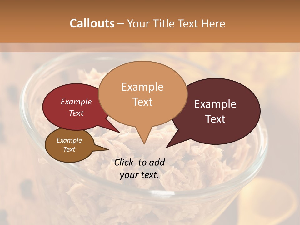 Glass Bowl Cooking Ingredient PowerPoint Template