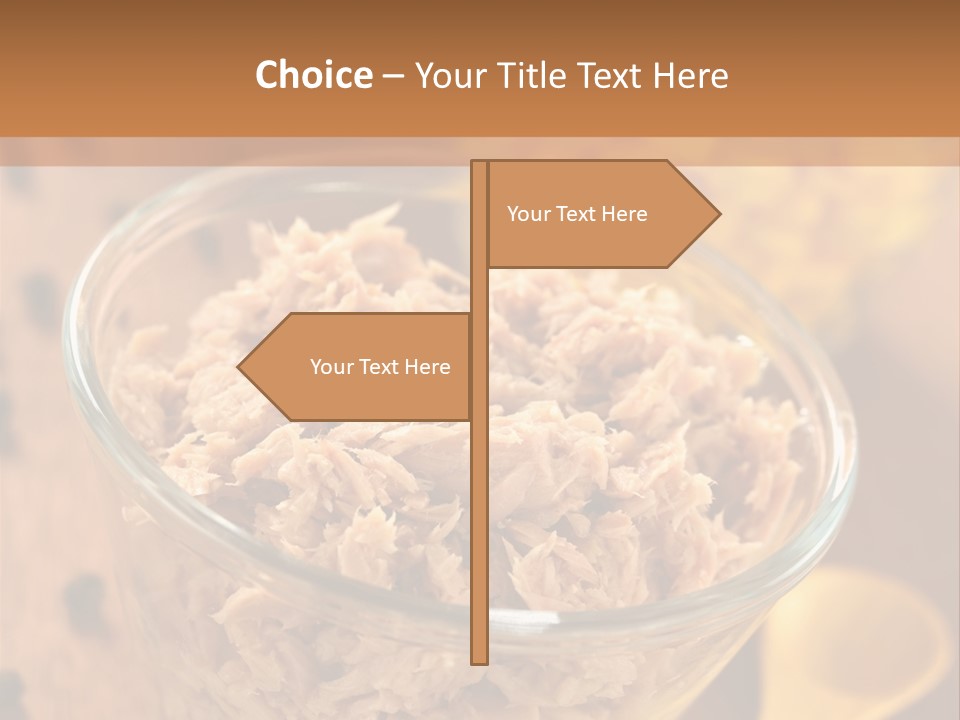 Glass Bowl Cooking Ingredient PowerPoint Template