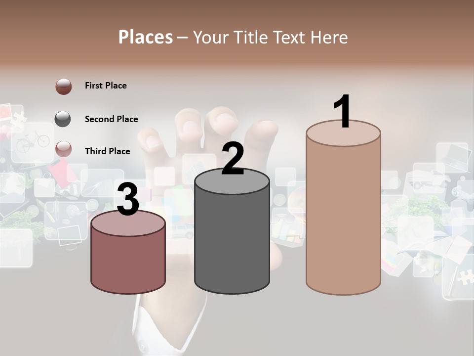 User Laptop Navigation PowerPoint Template