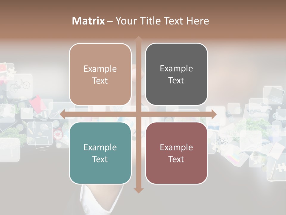 User Laptop Navigation PowerPoint Template